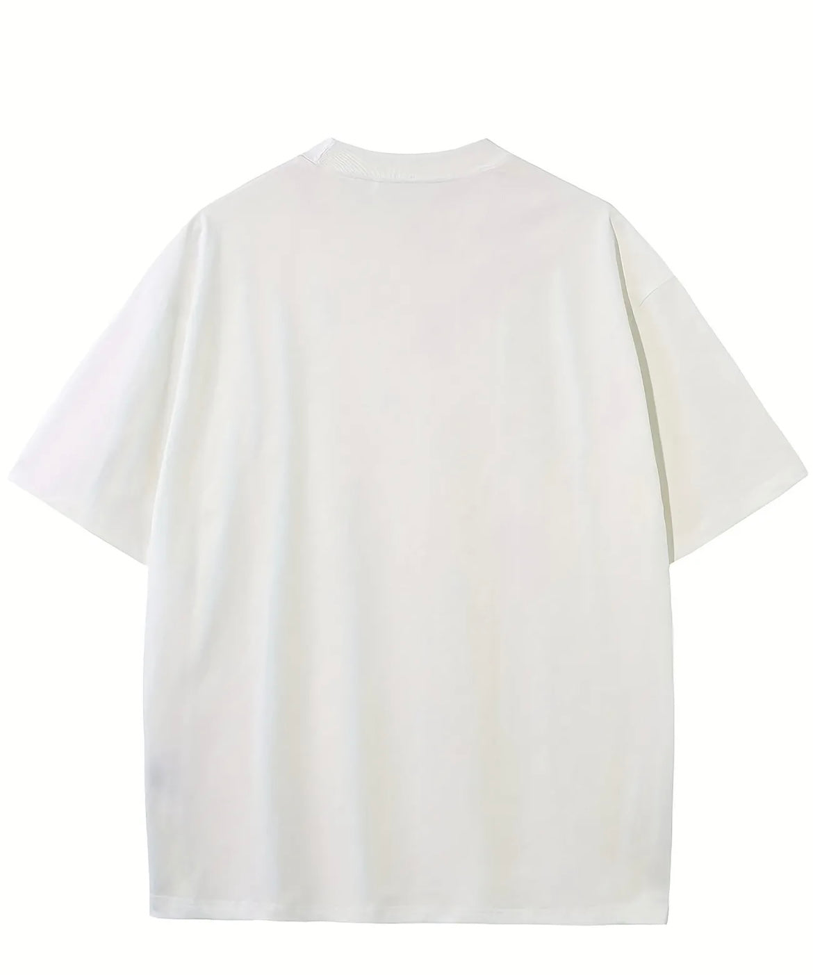 T-shirt blanc à motif portrait