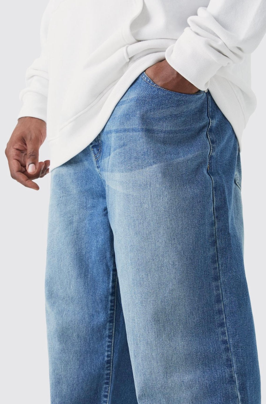 Casual straight jeans - wide