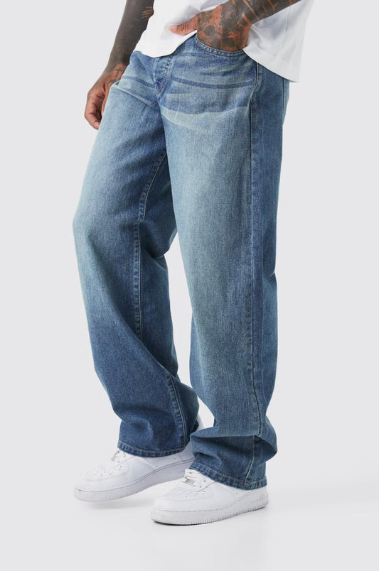 Rigid baggy jeans - light blue